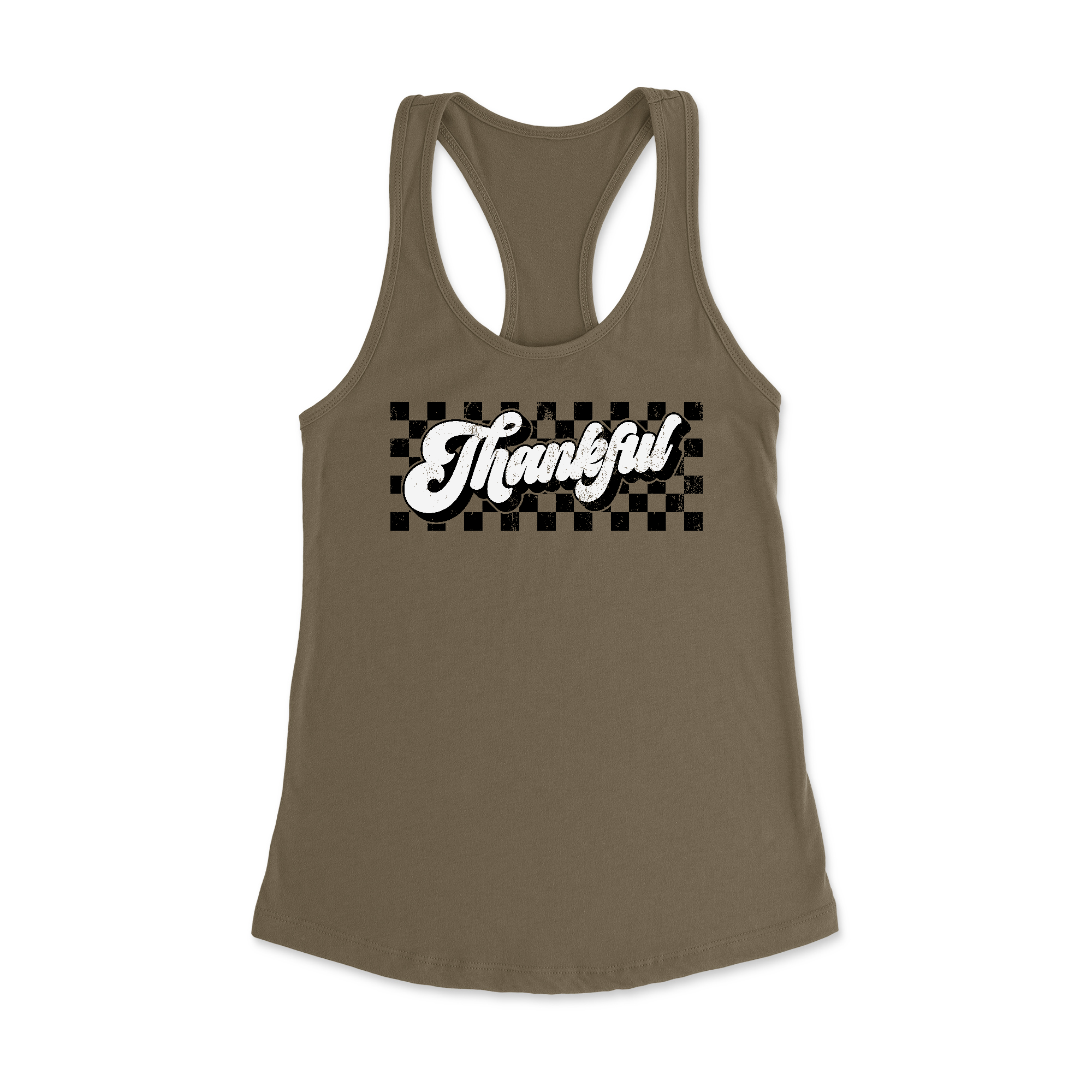 Womens X-Small Military Green Style_Tank Top