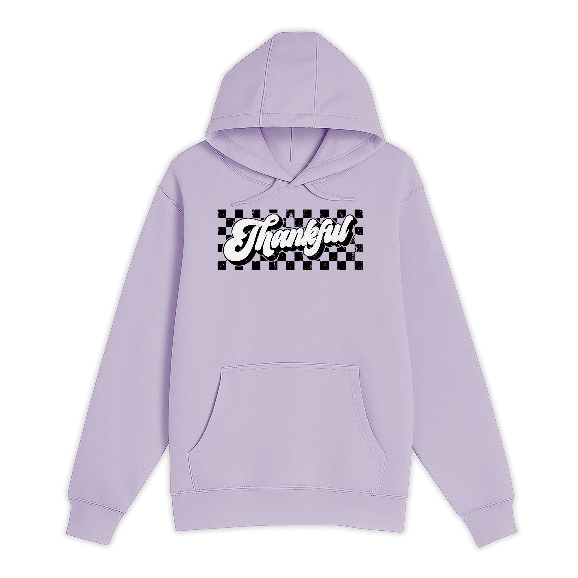 Unisex Small Lilac Pullover Hooded Sweatshirt