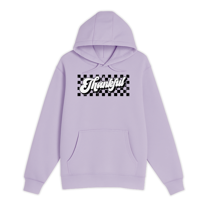 Unisex Small Lilac Pullover Hooded Sweatshirt