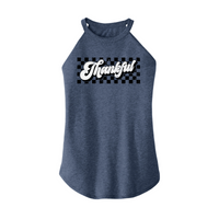 Womens X-Small Navy Heather Rocker Tank Top