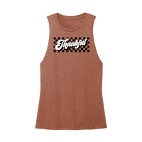 Womens X-Small Brown Muscle Tank