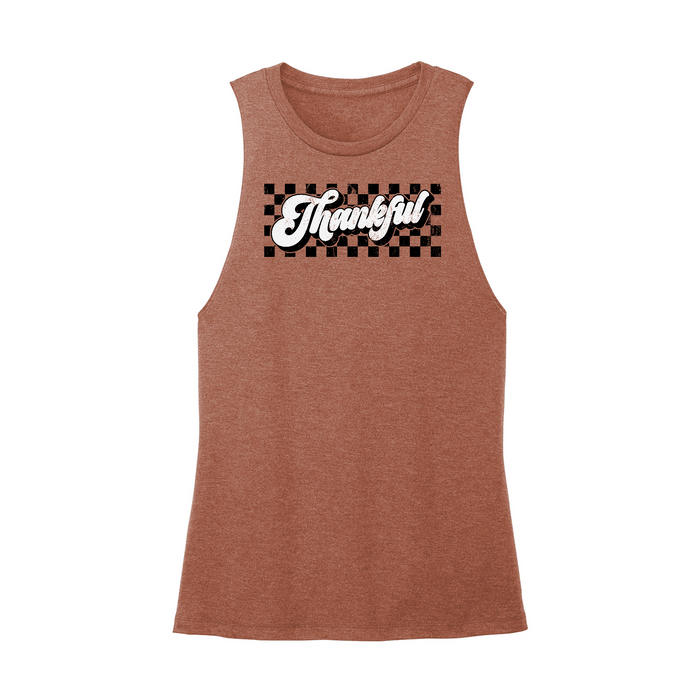 Womens X-Small Brown Muscle Tank