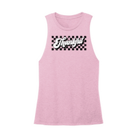 Womens X-Small Light Pink Muscle Tank
