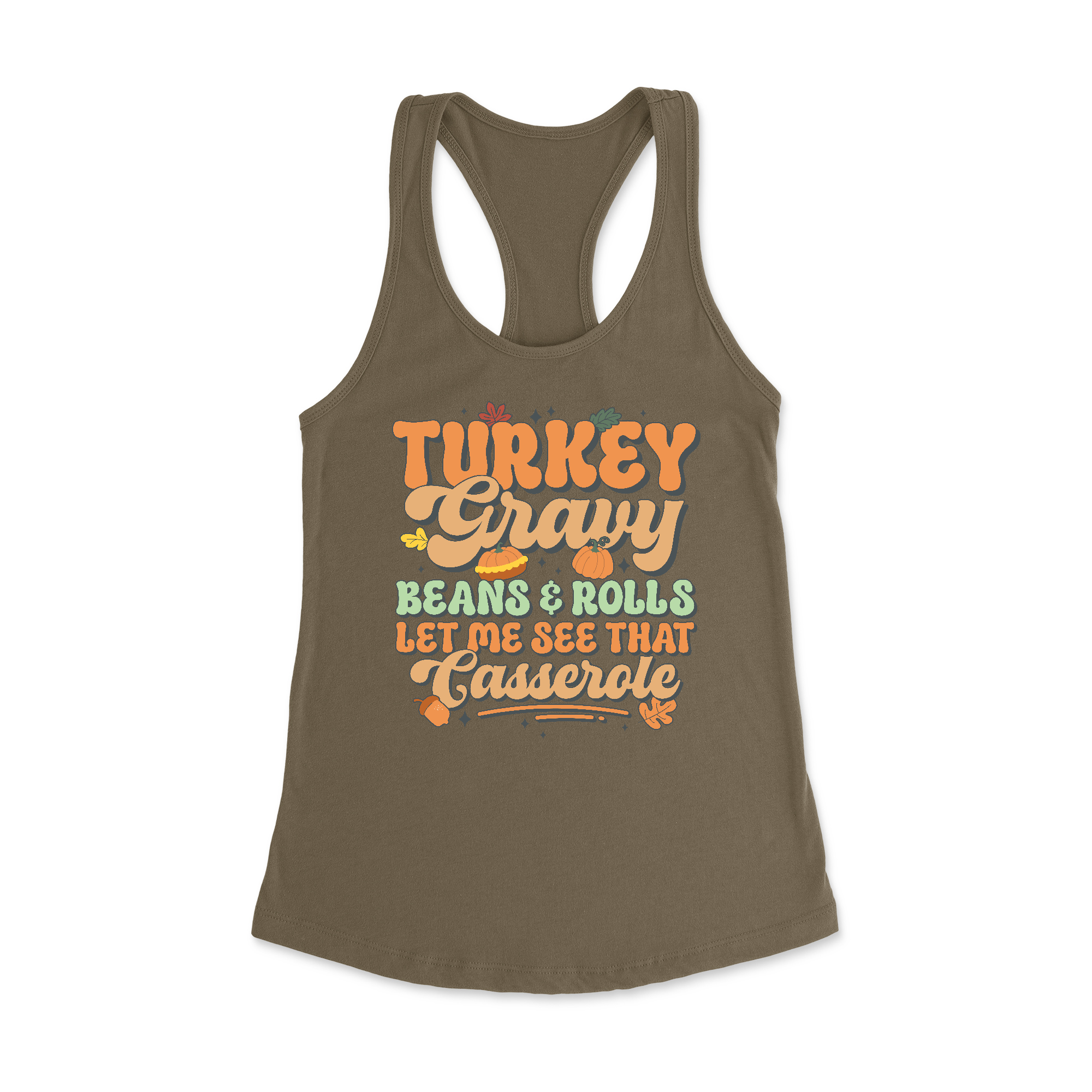 Womens X-Small Military Green Style_Tank Top