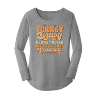Womens X-Small Grey Long Sleeve Tunic Tee