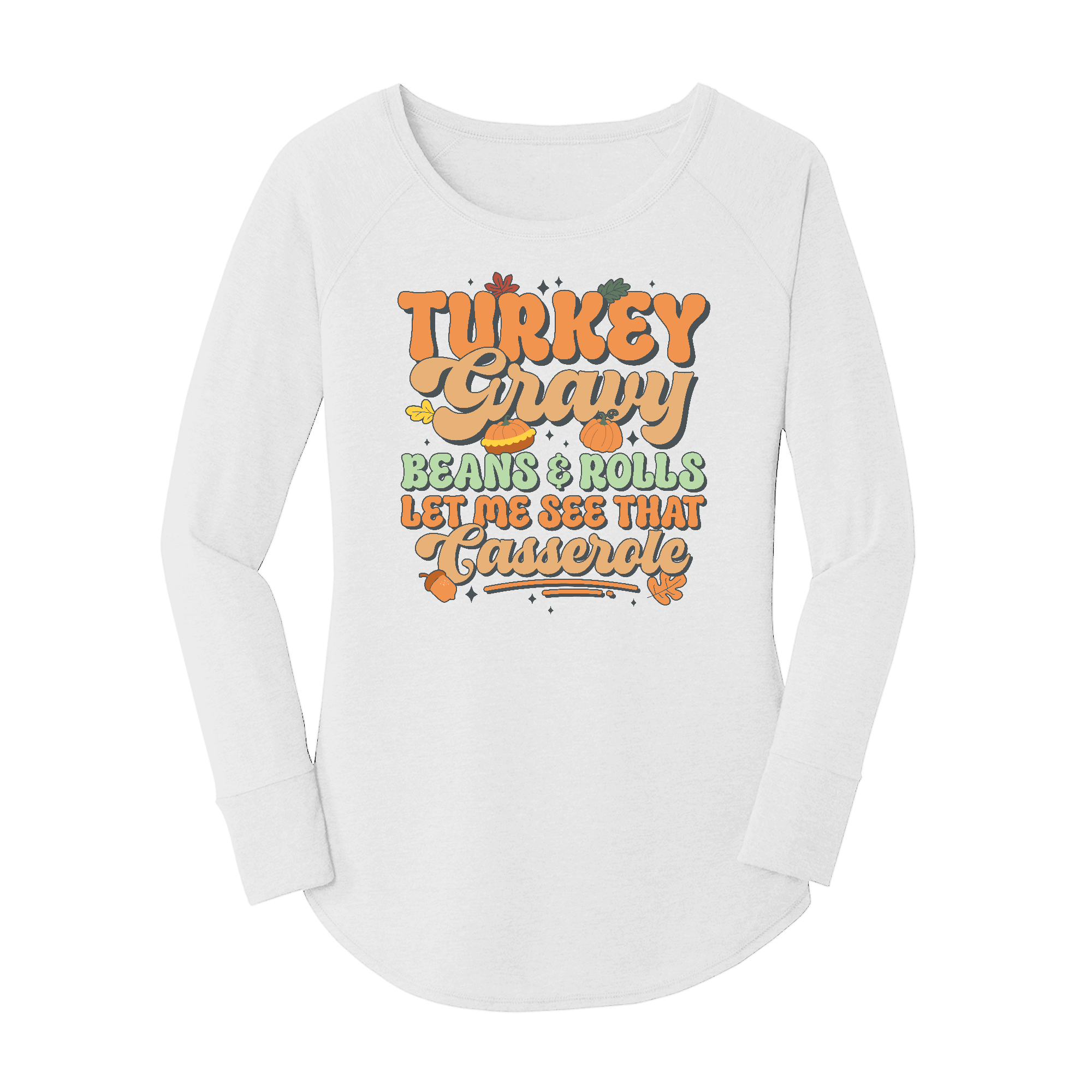 Womens X-Small White Long Sleeve Tunic Tee