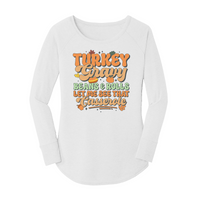 Womens X-Small White Long Sleeve Tunic Tee