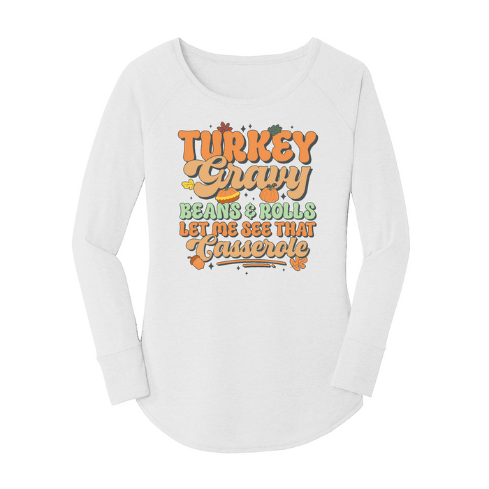 Womens X-Small White Long Sleeve Tunic Tee