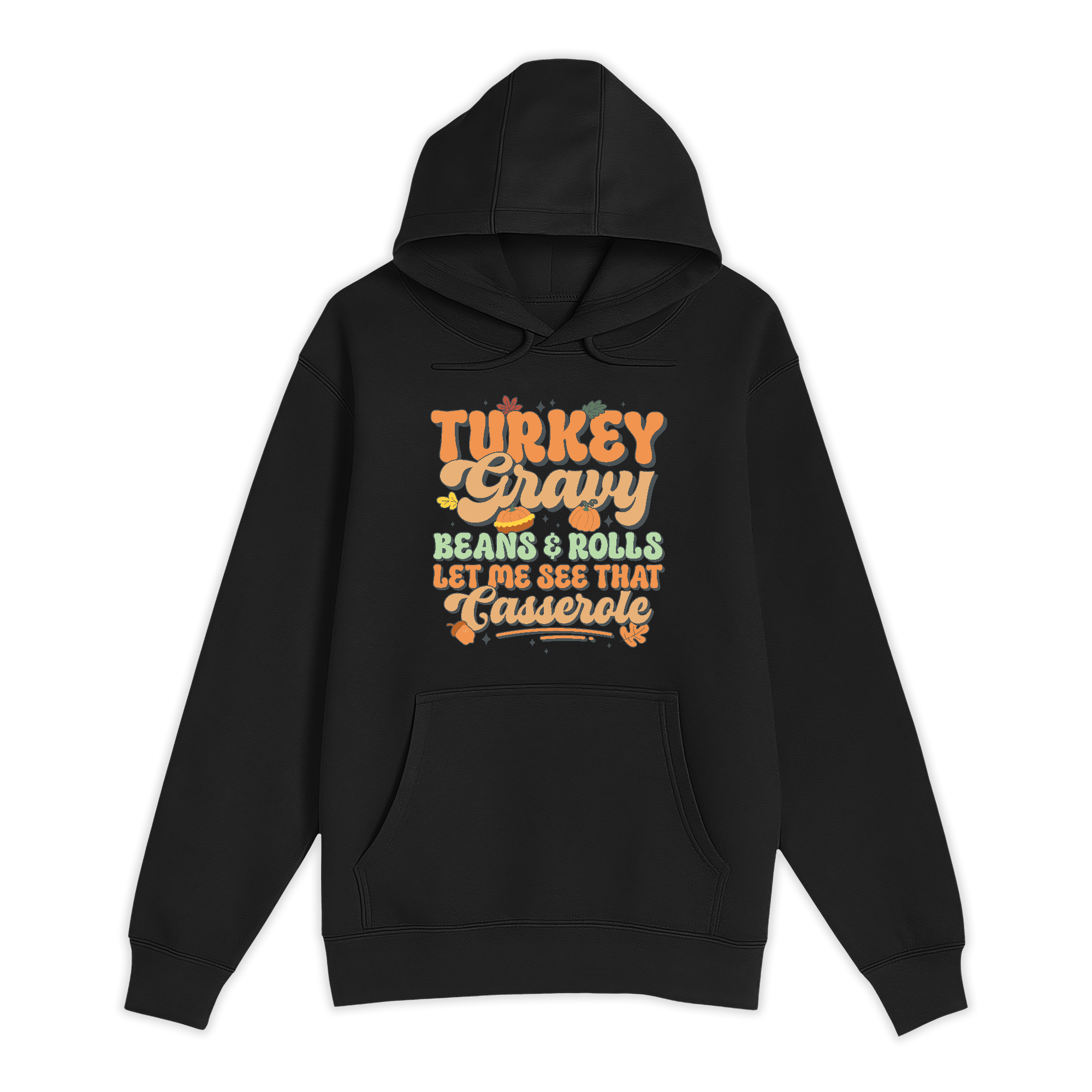 Unisex Small Black Pullover Hooded Sweatshirt