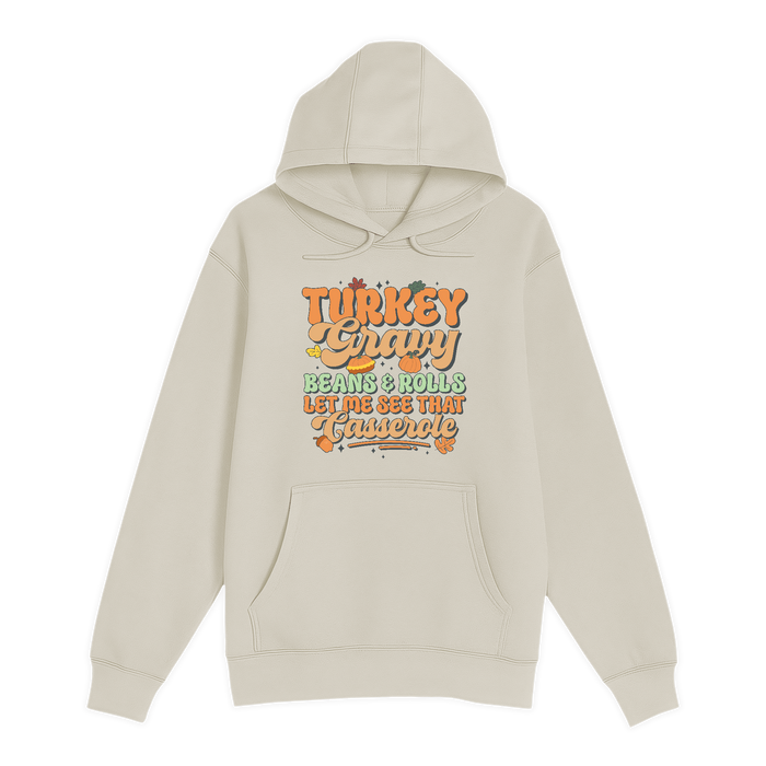 Unisex Small Natural Pullover Hooded Sweatshirt