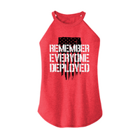 Womens X-Small Red Rocker Tank Top