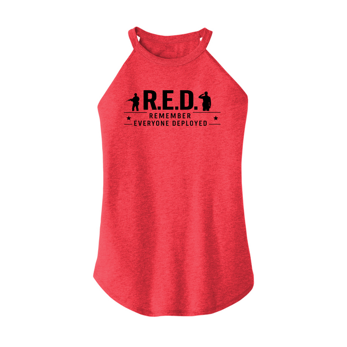 Womens X-Small Red Rocker Tank Top