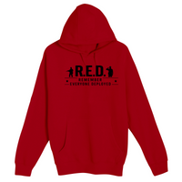 Unisex Small Cardinal Pullover Hooded Sweatshirt