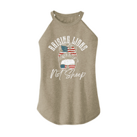 Womens X-Small Sand Rocker Tank Top