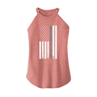 Womens X-Small Light Pink Rocker Tank Top