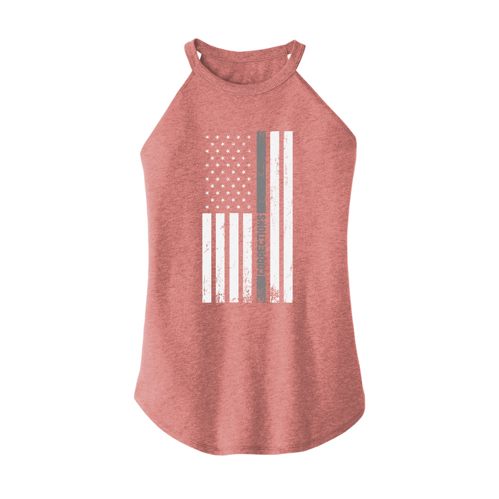 Womens X-Small Light Pink Rocker Tank Top