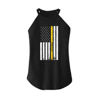 Womens X-Small Dark Heather Gray Rocker Tank Top