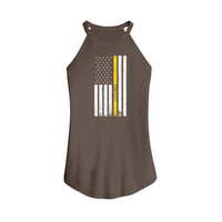Womens X-Small Brown Tank Top
