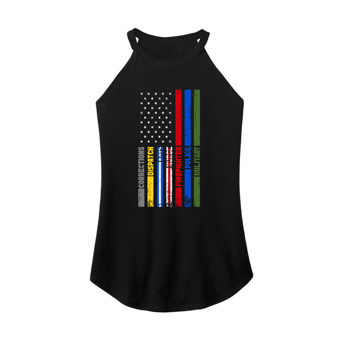 Womens X-Small Black Rocker Tank Top