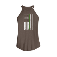 Womens X-Small Brown Tank Top