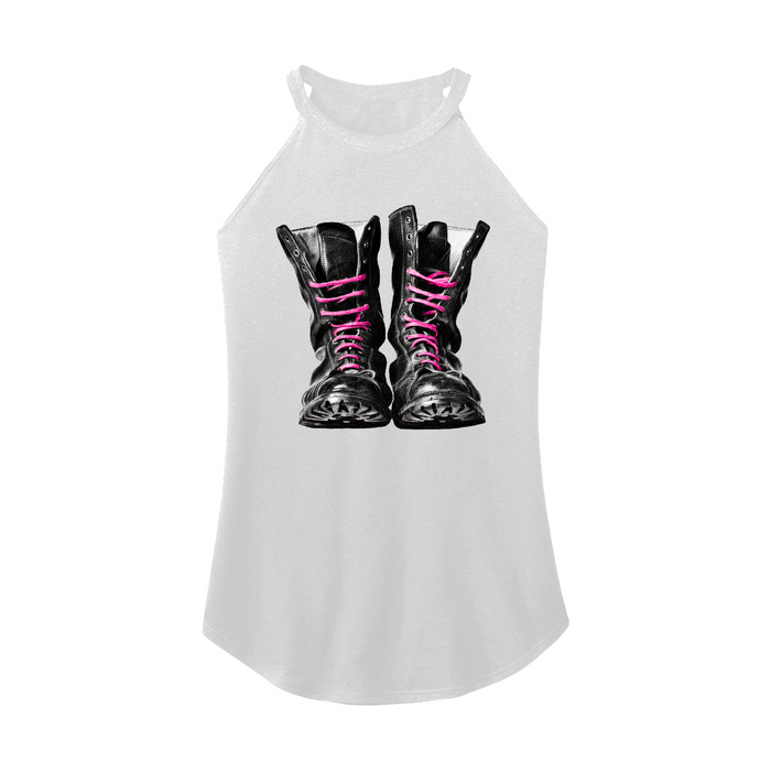Womens X-Small White Rocker Tank Top