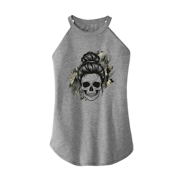 Womens X-Small Grey Rocker Tank Top