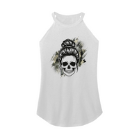 Womens X-Small White Rocker Tank Top