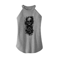 Womens X-Small Grey Rocker Tank Top