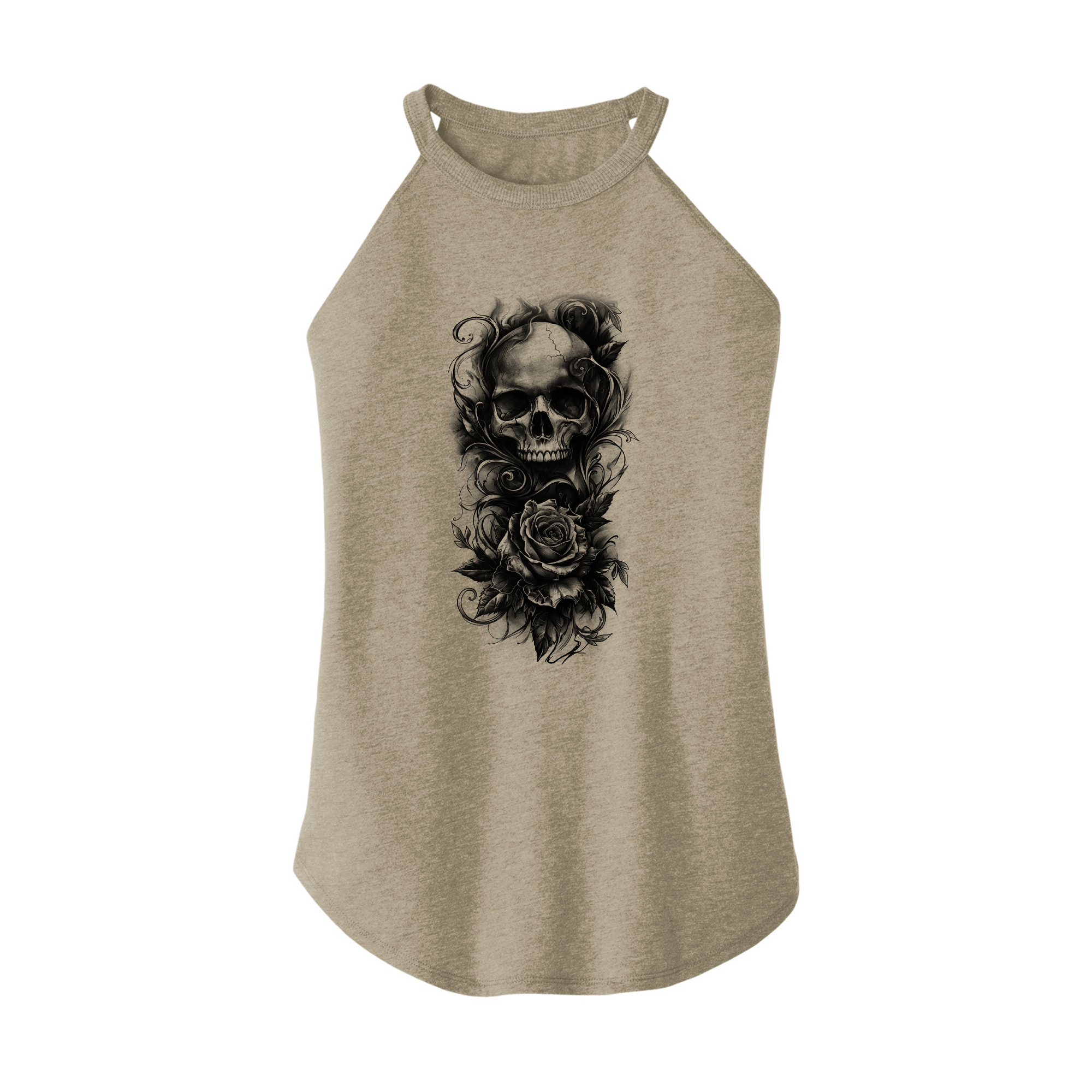 Womens X-Small Sand Rocker Tank Top