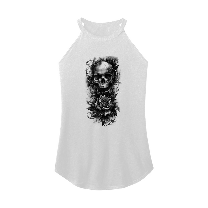 Womens X-Small White Rocker Tank Top