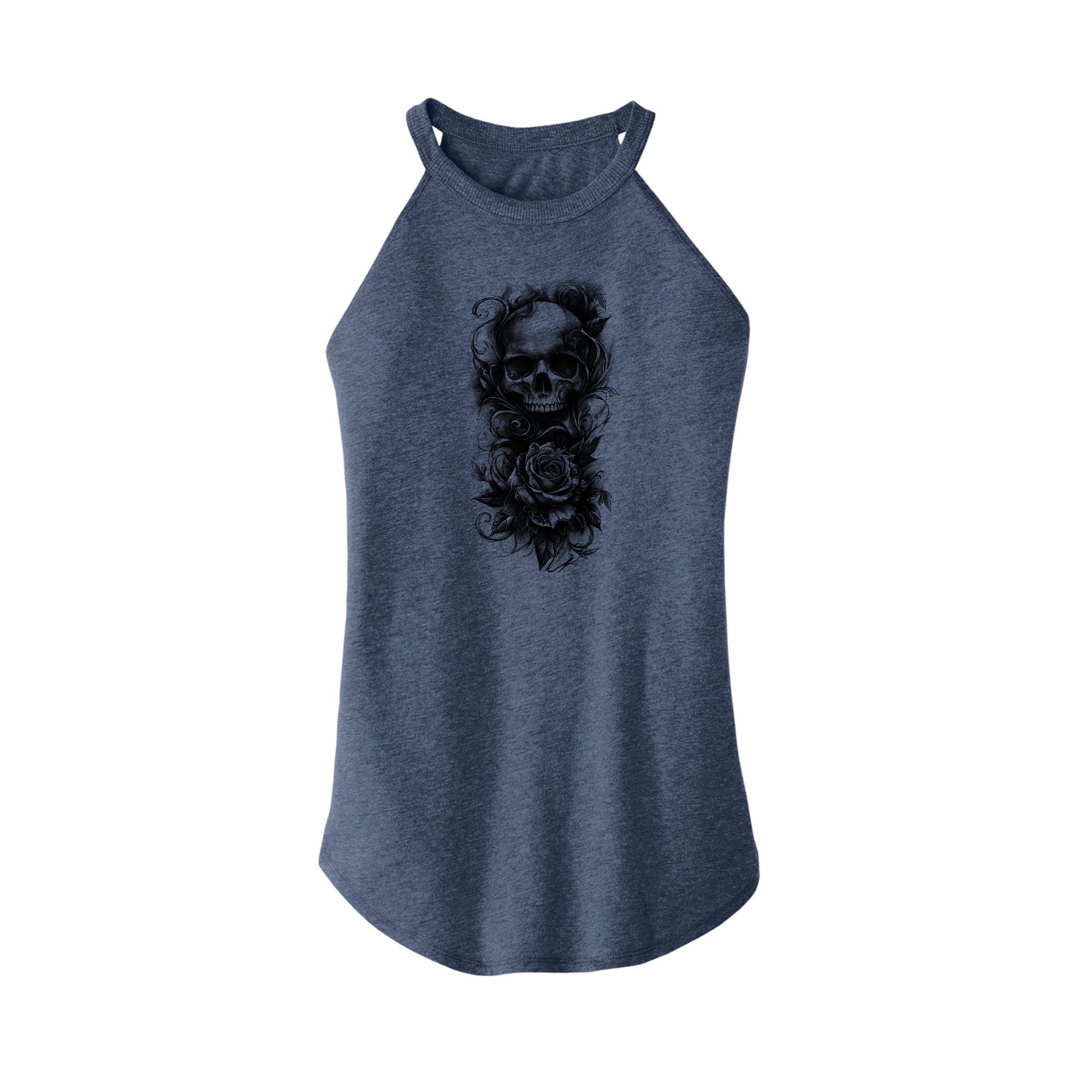 Womens X-Small Navy Heather Tank Top