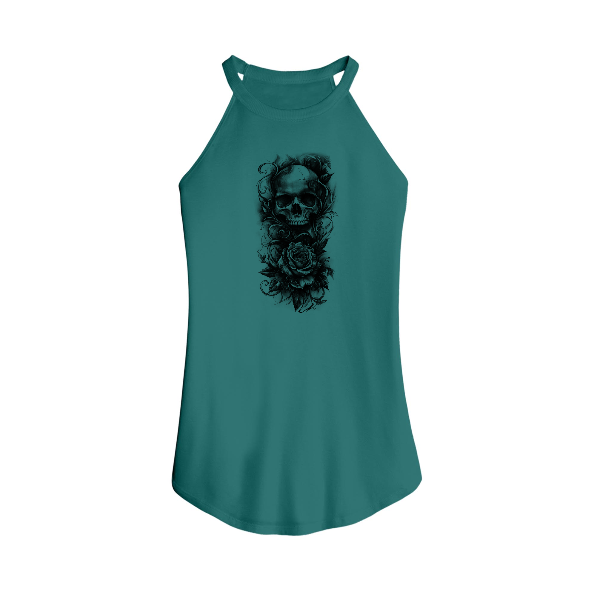 Womens X-Small Teal Tank Top