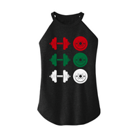 Womens X-Small Dark Heather Gray Rocker Tank Top