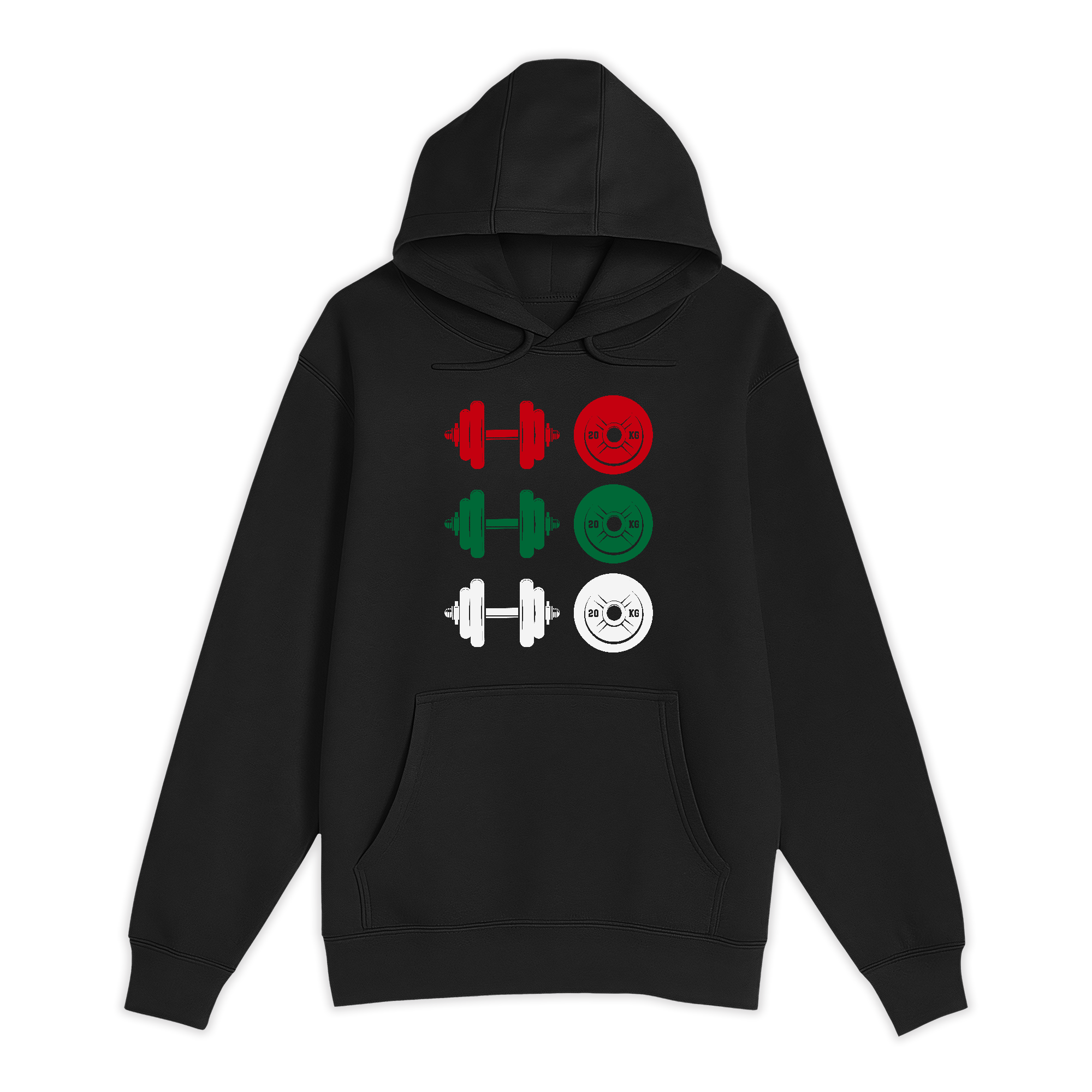 Unisex Small Black Pullover Hooded Sweatshirt