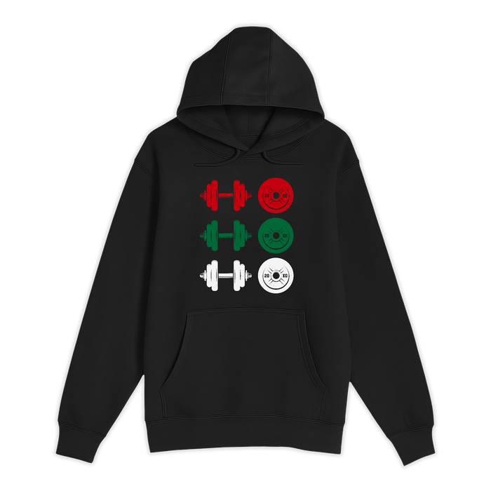 Unisex Small Black Pullover Hooded Sweatshirt