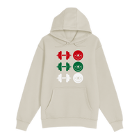 Unisex Small Natural Pullover Hooded Sweatshirt