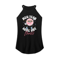 Womens X-Small Black Rocker Tank Top