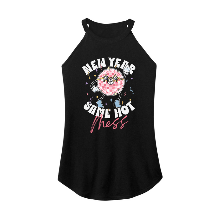 Womens X-Small Black Rocker Tank Top