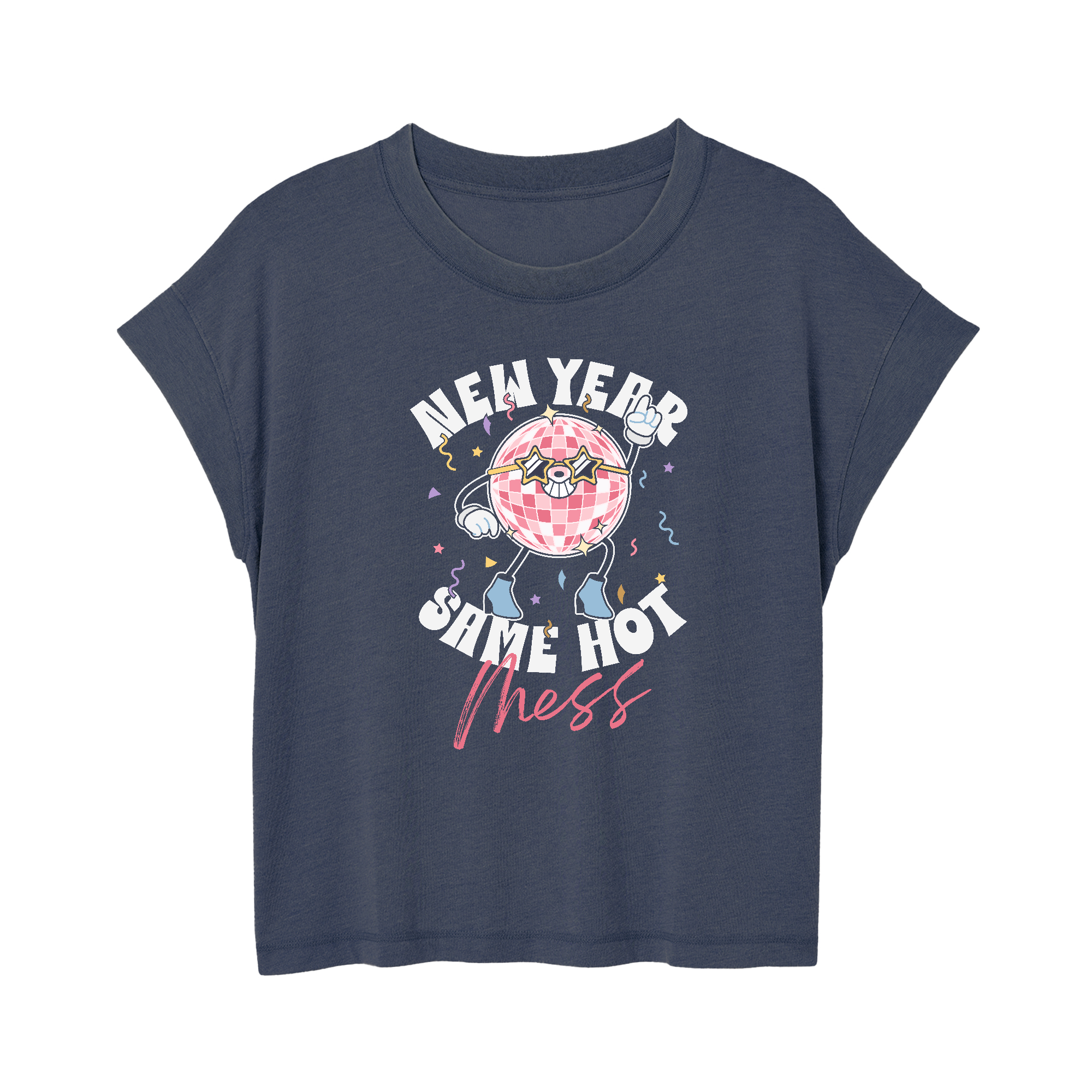 Womens Small Navy Style_T-Shirt