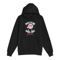 Unisex Small Black Pullover Hooded Sweatshirt