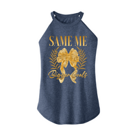 Womens X-Small Navy Heather Rocker Tank Top