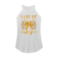 Womens X-Small White Rocker Tank Top