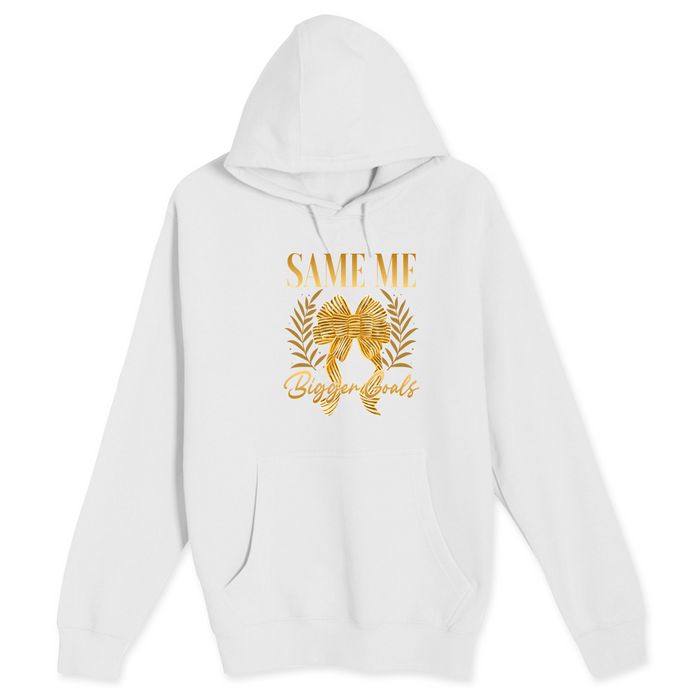 Unisex Small White Pullover Hooded Sweatshirt