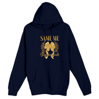 Unisex Small Navy Pullover Hooded Sweatshirt