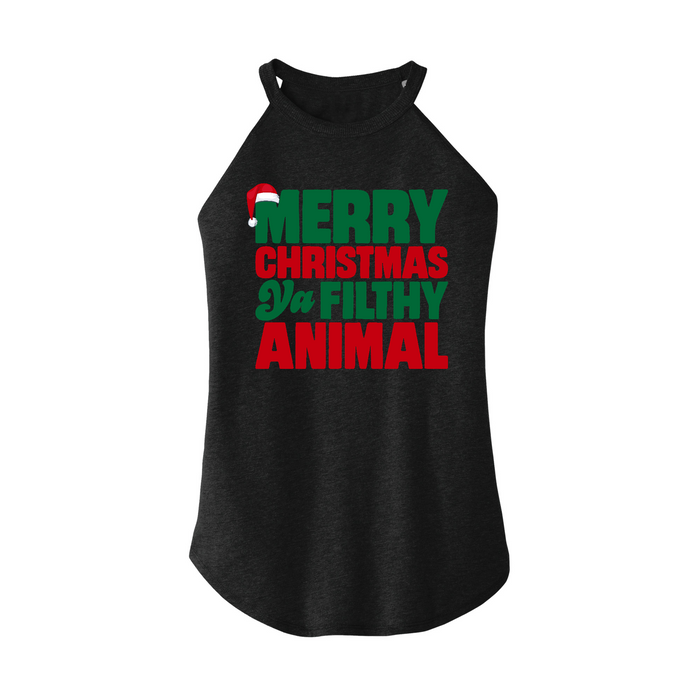 Womens X-Small Dark Heather Gray Rocker Tank Top