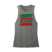 Womens X-Small Dark Gray Muscle Tank