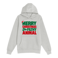 Unisex Small Oatmeal Pullover Hooded Sweatshirt