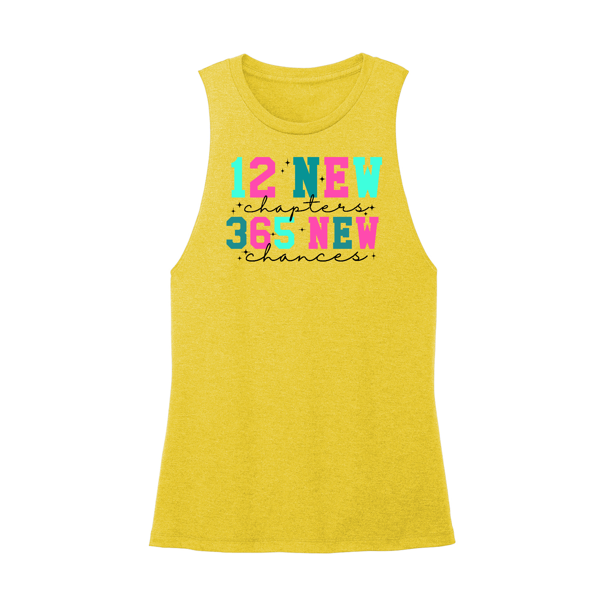 Womens X-Small Yellow Muscle Tank