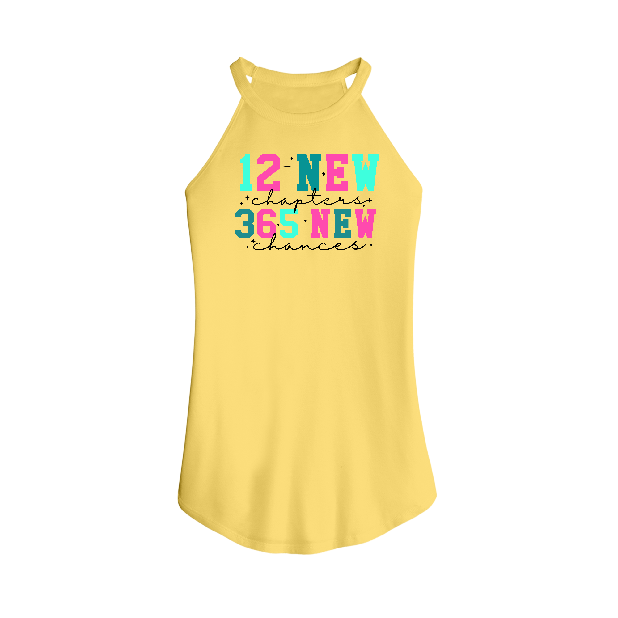 Womens X-Small Yellow Tank Top