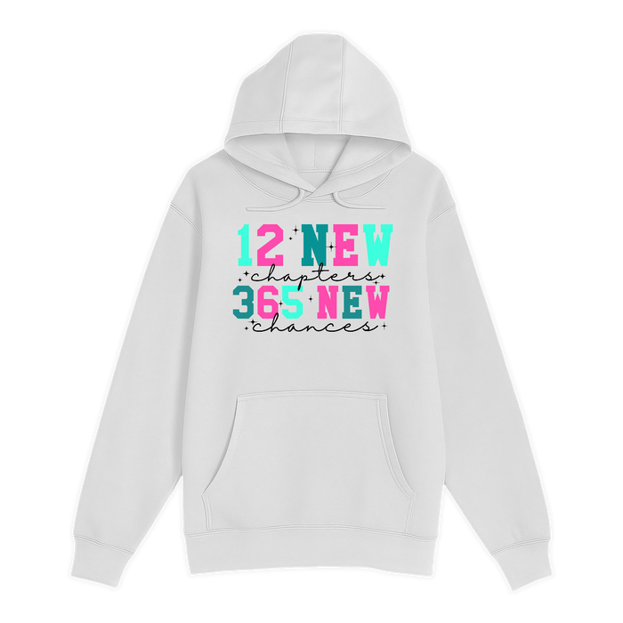 Unisex Small White Pullover Hooded Sweatshirt